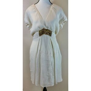 Adam By Adam Lippes 100% Silk Embellished Mini Women’s Dress Size 8 (M)